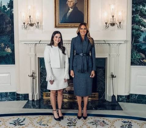 Elliston Berry with First Lady Melania Trump